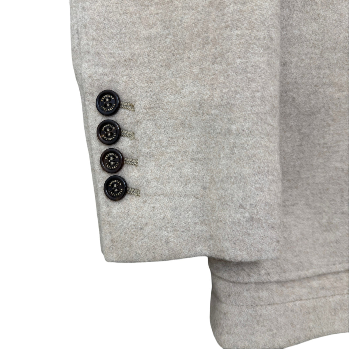 Men's Cashmere-Silk Water Resistant Blazer Jacket Beige Size XS - Photo 6