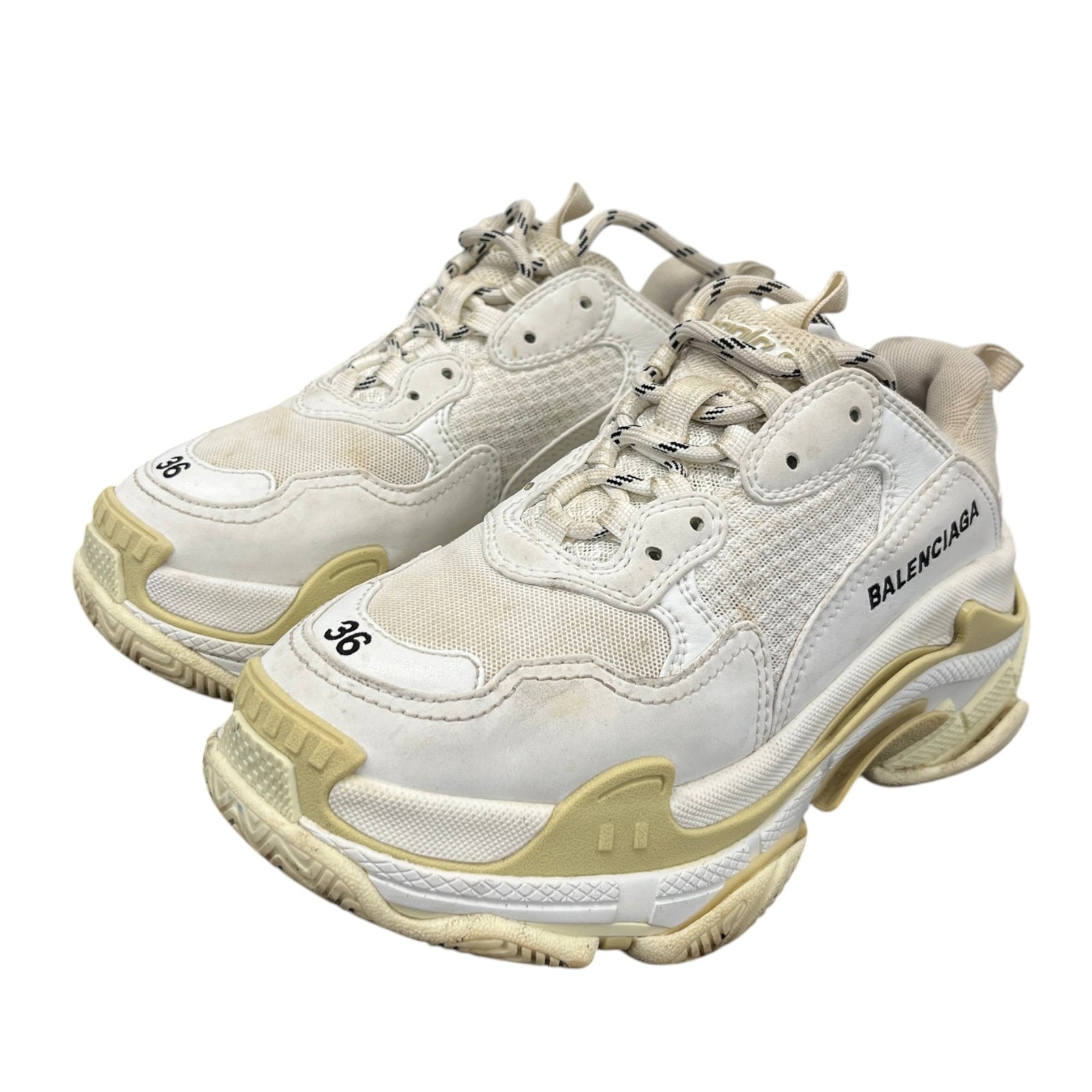 Women's Triple S Low Trainers White Size EU 36 / UK 3 - Photo 9
