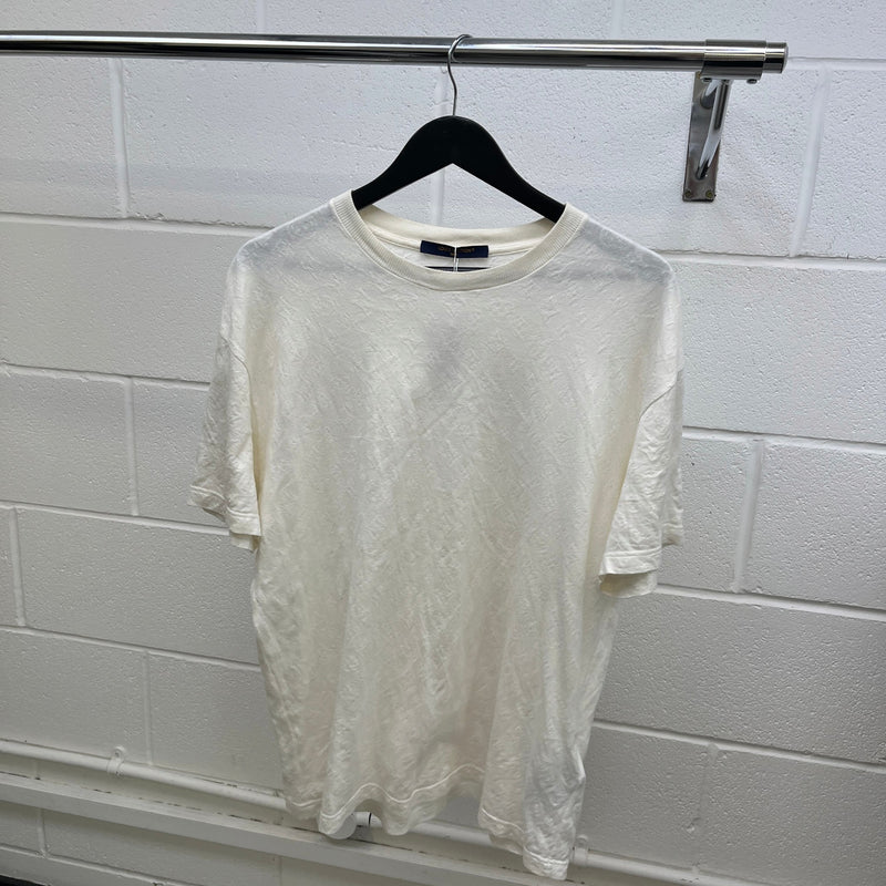 Men's Monogram Fil Coupé T-Shirt Cream Size M