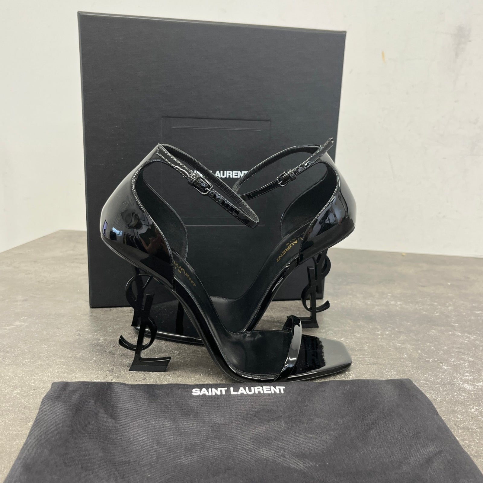 Women's Opyum Open Toe Heels Black Size EU 38.5 / UK 5.5 - Photo 11