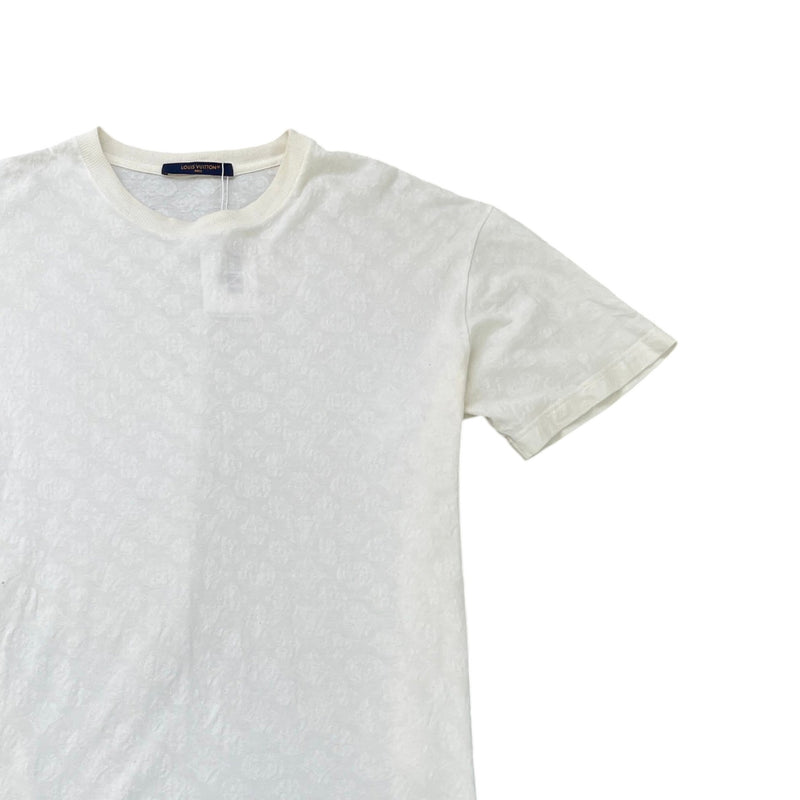 Men's Monogram Fil Coupé T-Shirt Cream Size M