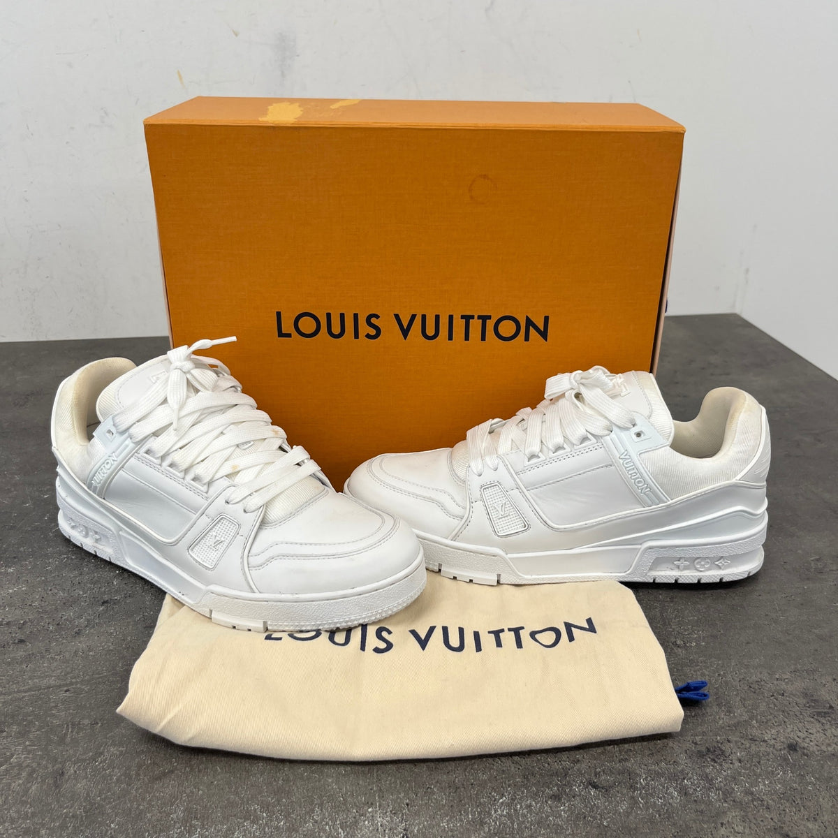 Men's LV Low Trainers White Size UK 8 / EU 42 - Photo 10