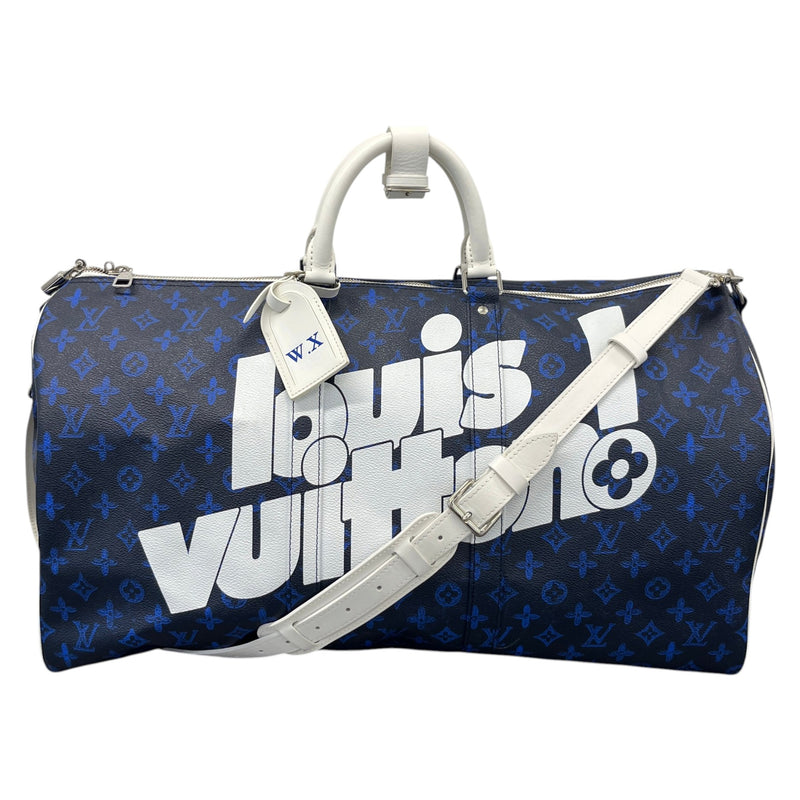Men's Monogram Everyday Keepall Bandoulière 55 Travel Bag Navy