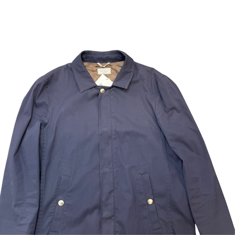 Men's Long Plain Jacket Navy Size S