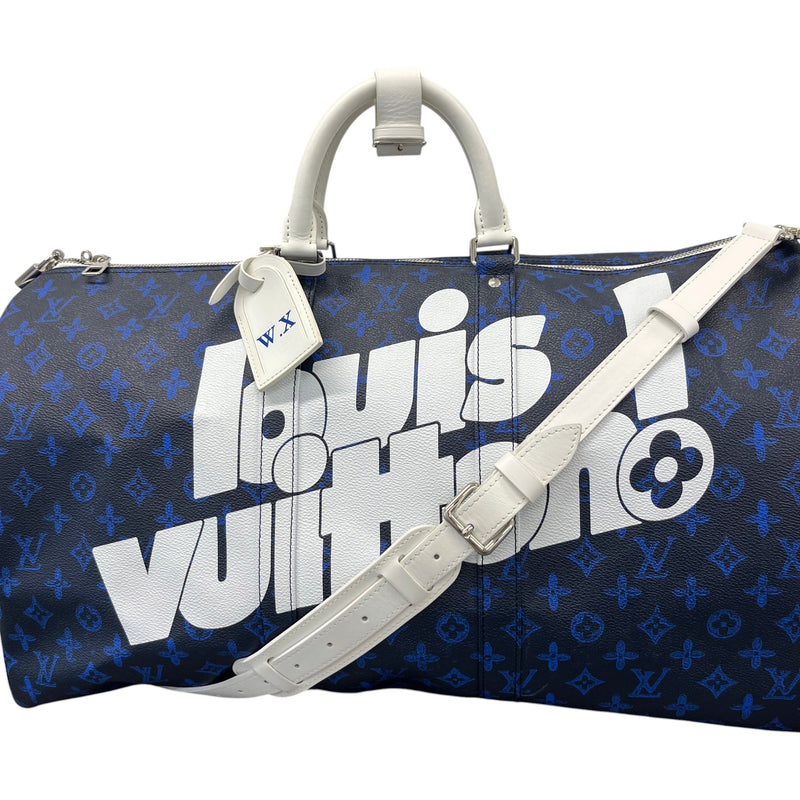 Men's Monogram Everyday Keepall Bandoulière 55 Travel Bag Navy