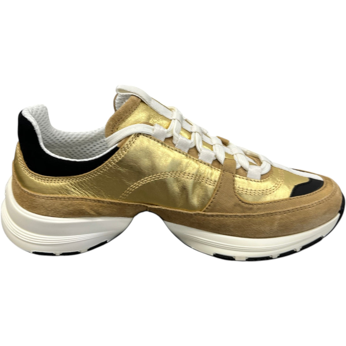 Women's CC Runner Low Trainers Gold Size UK 3 / EU 36 - Photo 4