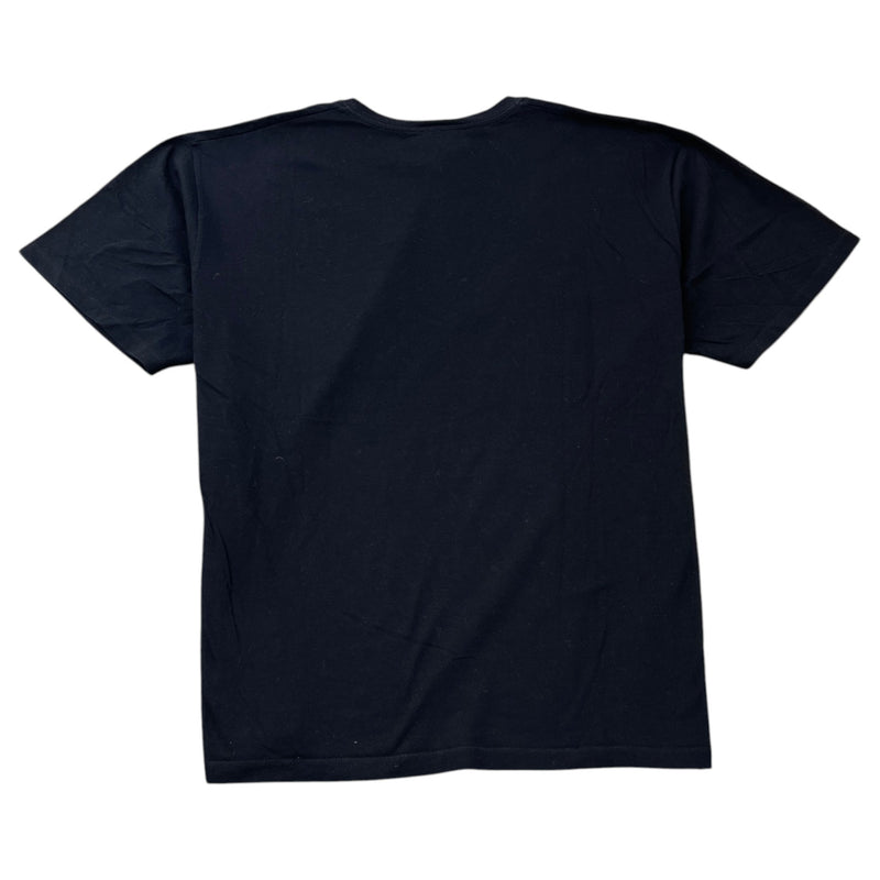 Men's Logo Print Polo Shirt Black Size XXL