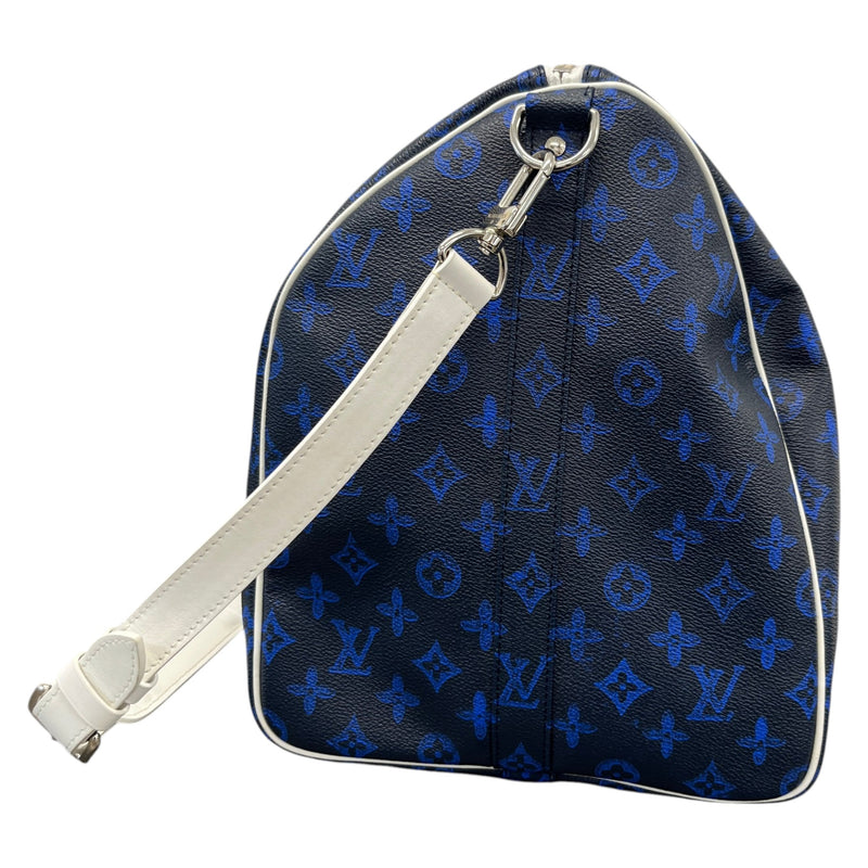 Men's Monogram Everyday Keepall Bandoulière 55 Travel Bag Navy