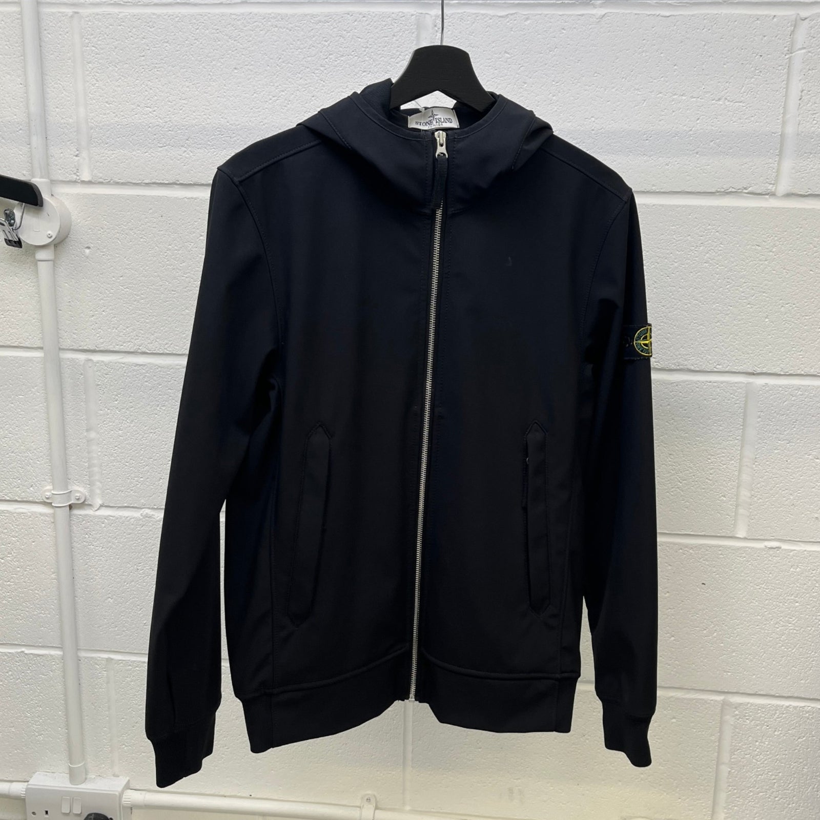 Men's Boys Age 14 Applique Logo Jacket Black Size Age 14 - Photo 10