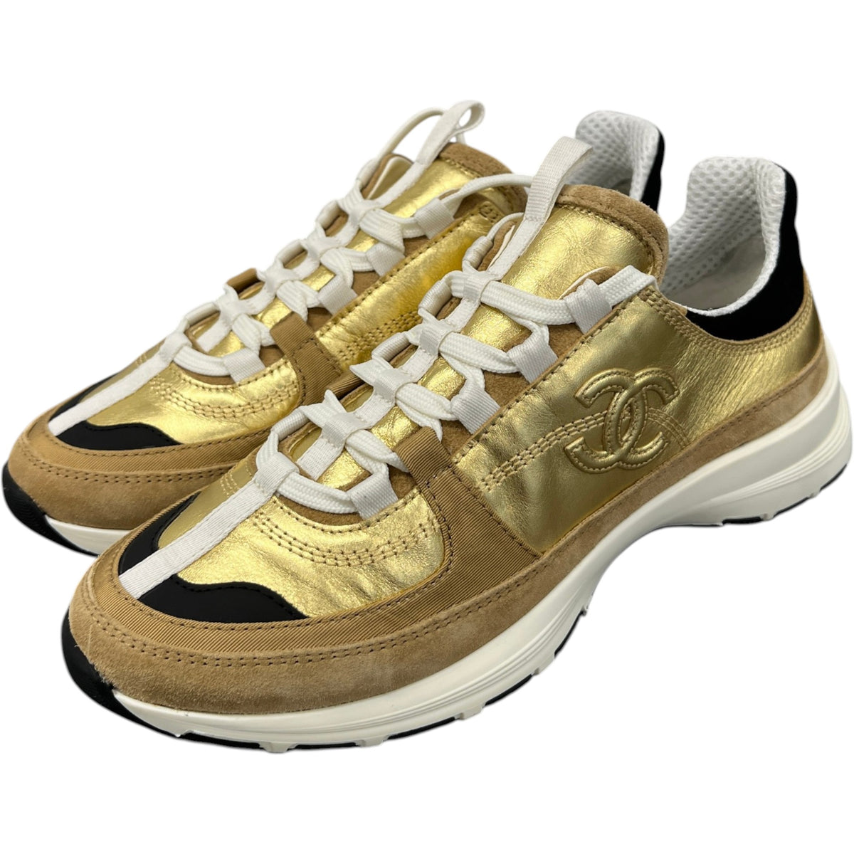 Women's CC Runner Low Trainers Gold Size UK 3 / EU 36 - Photo 8