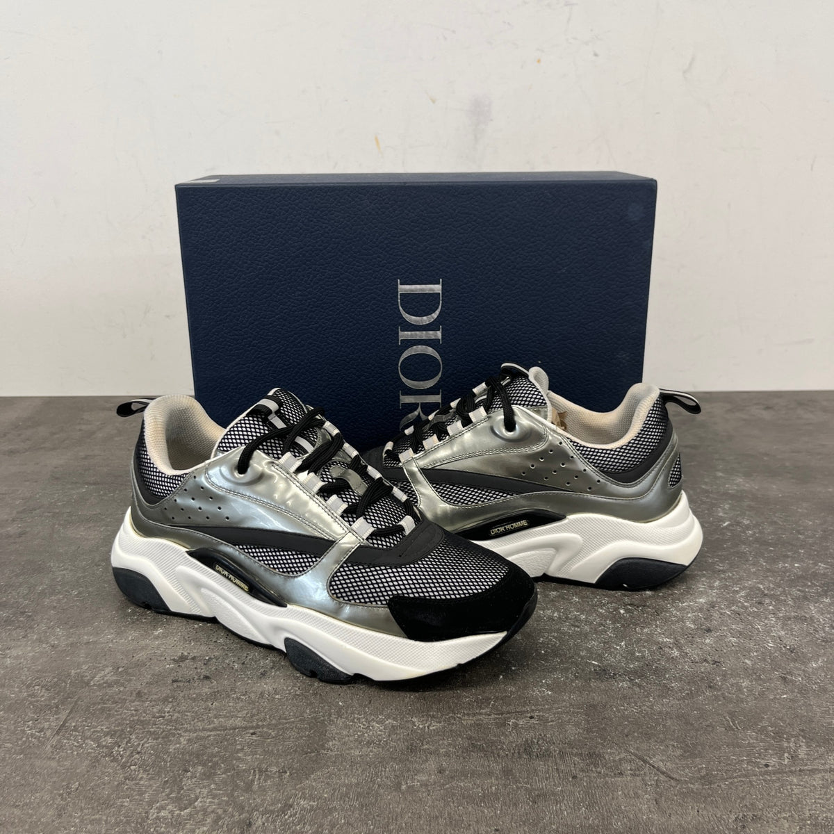 Men's B22 Low Trainers Silver Size UK 8 / EU 42 - Photo 10