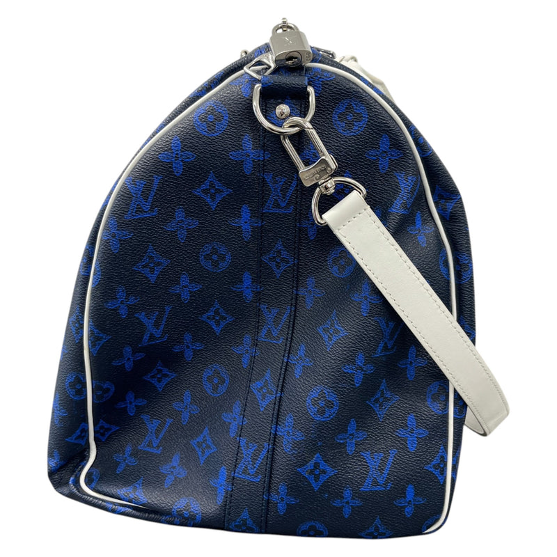 Men's Monogram Everyday Keepall Bandoulière 55 Travel Bag Navy