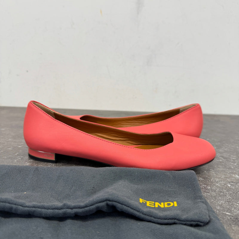 Women's Ballet Flats Mules Pink Size UK 5.5 / EU 38.5