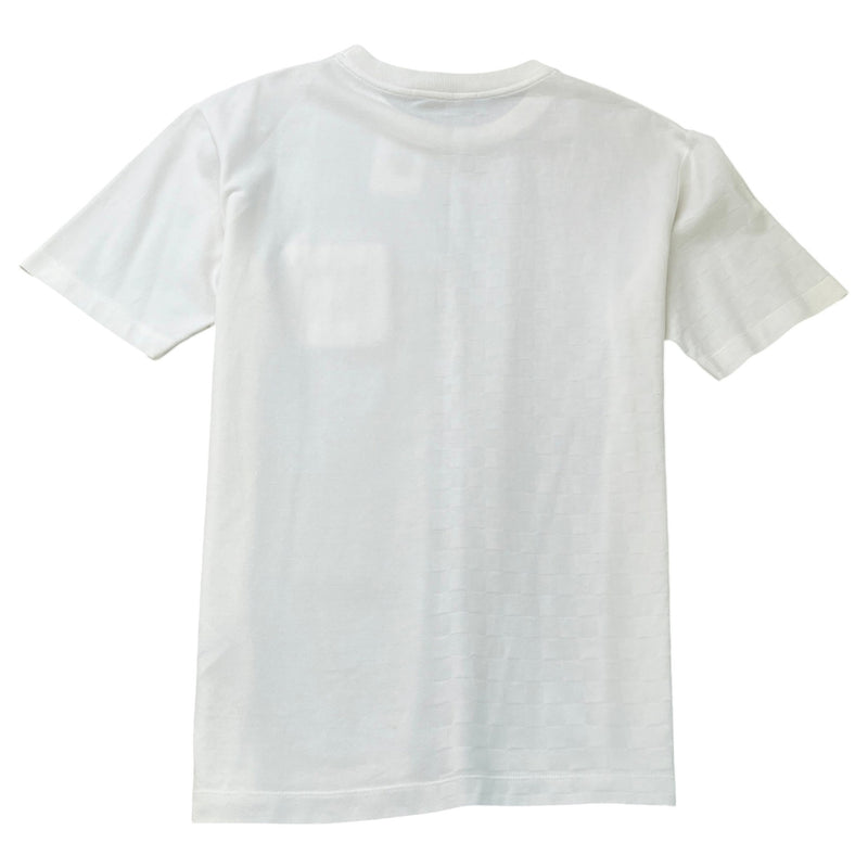 Men's Half Damier T-Shirt White Size L
