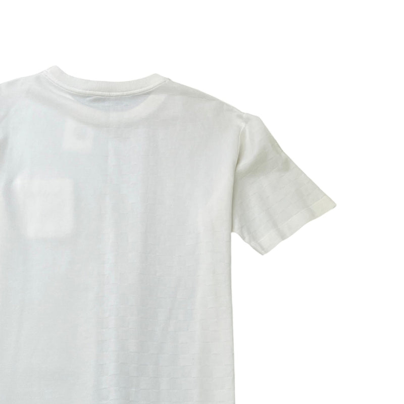 Men's Half Damier T-Shirt White Size L