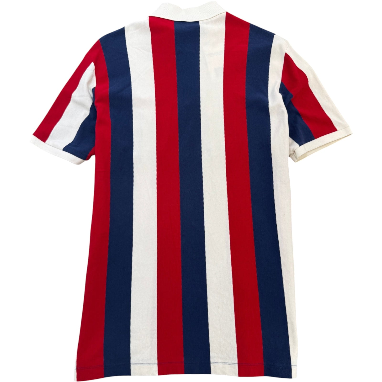 Men's Baiadera stripe logo Polo Shirt White Size M - Photo 2