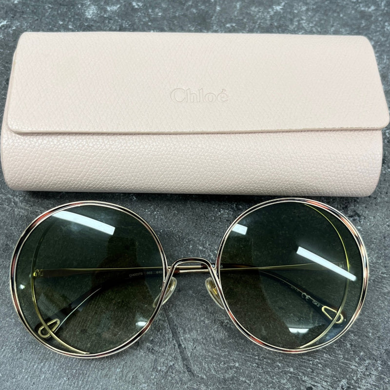Women's Hannah Gold Tone Sunglasses Beige
