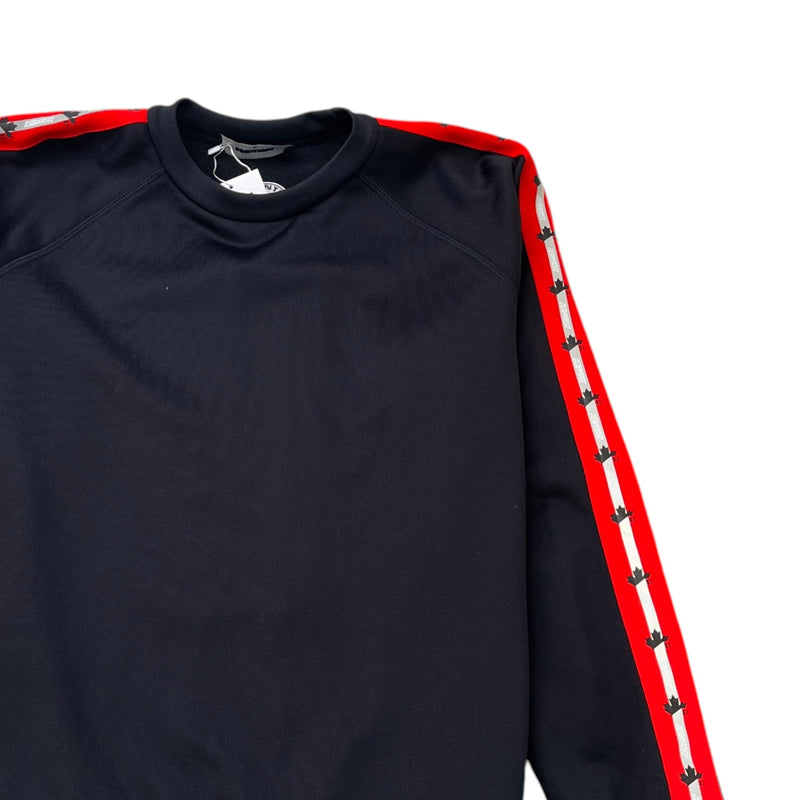 Men's Tape Logo Sweatshirt Black Size L