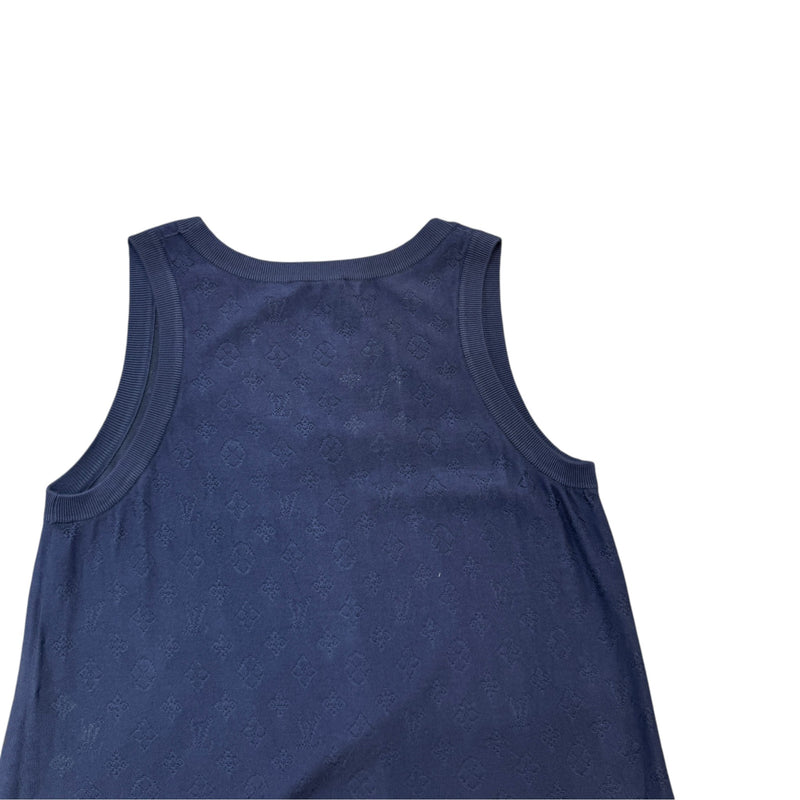 Women's Monogram Tank Vest Navy Size S / UK 8