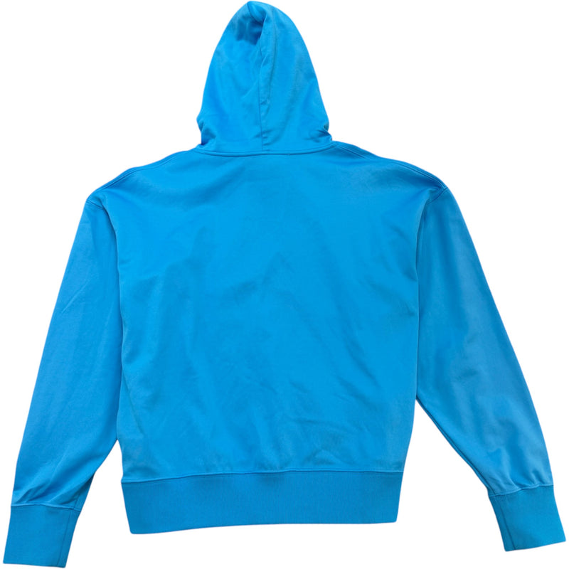 Men's Embroidered Logo Hoodie Blue Size M