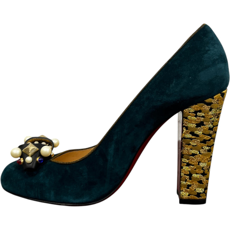 Women's Tudor Heels Green Size EU 40 / UK 7