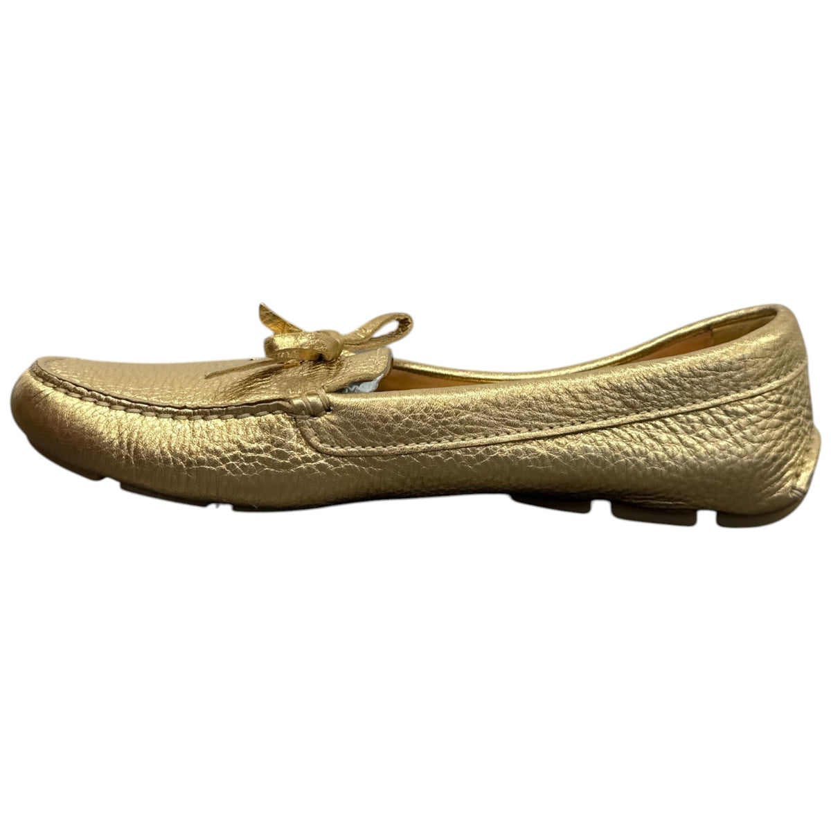 Women's Metallic Bow Loafers Gold Size UK 6 / EU 39 - Photo 2
