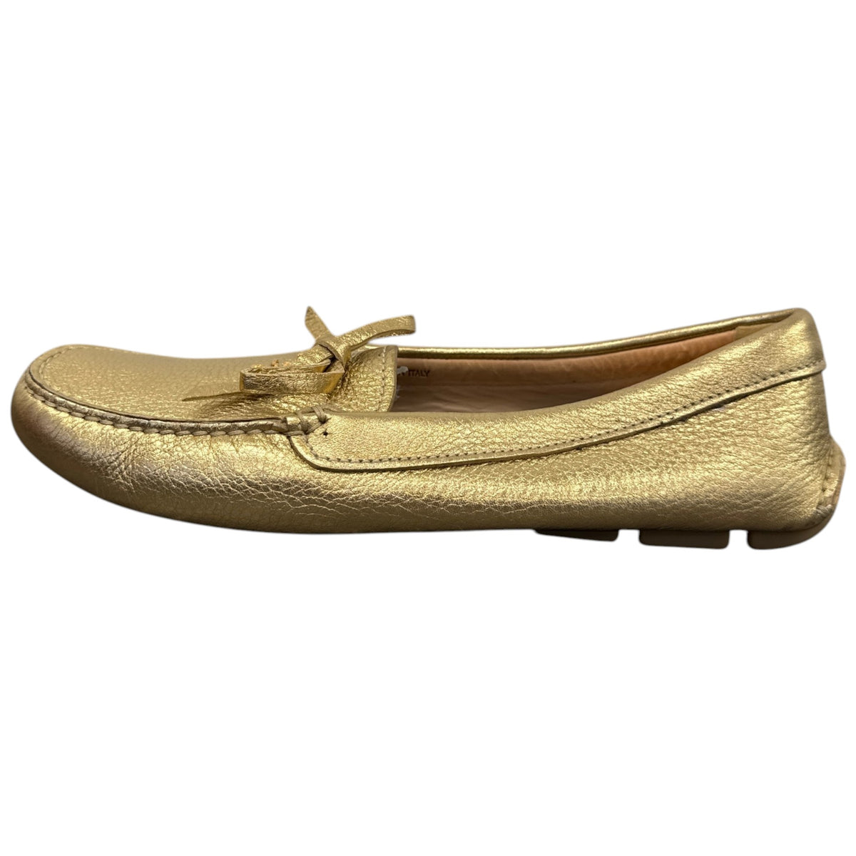 Women's Metallic Bow Loafers Gold Size UK 6 / EU 39 - Photo 5