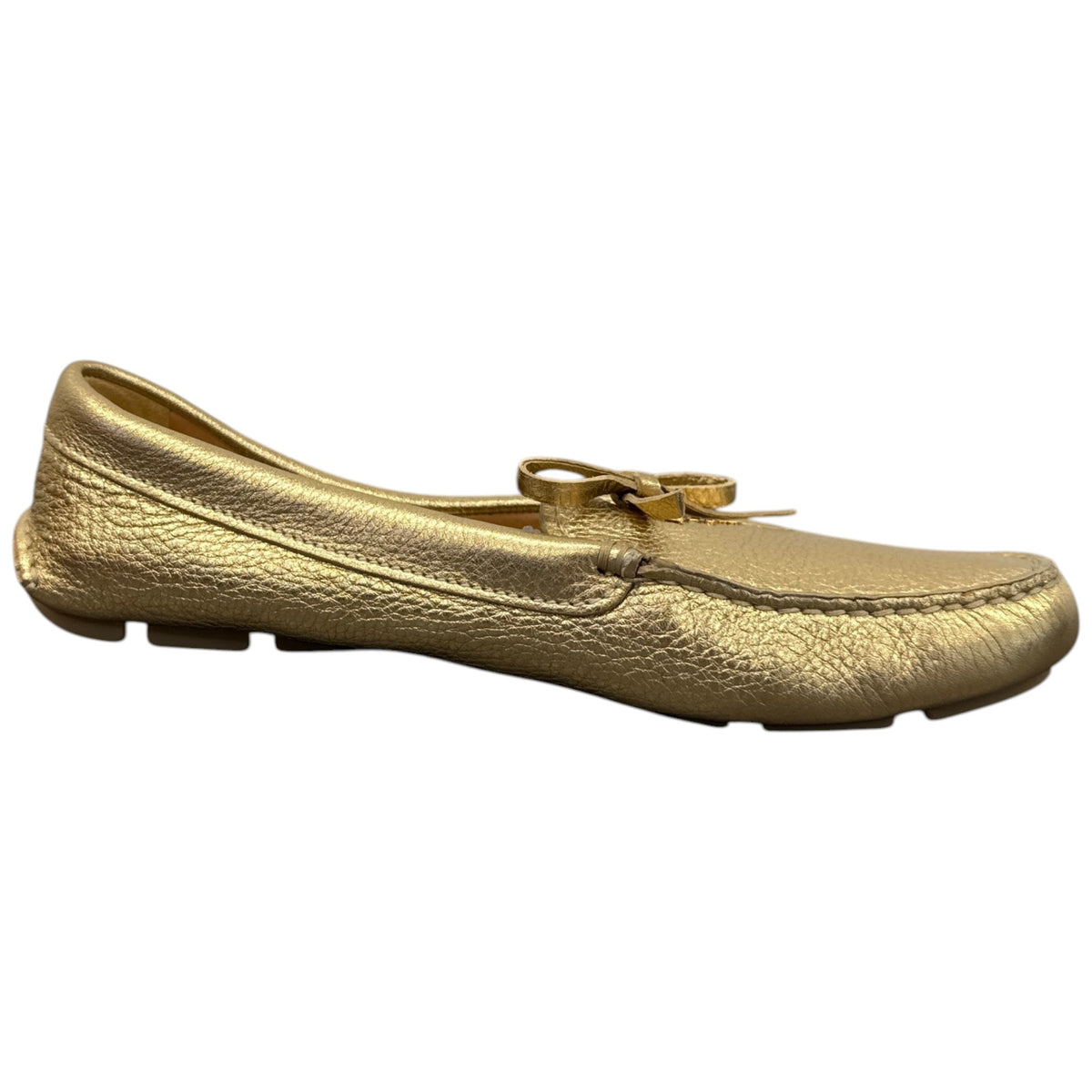 Women's Metallic Bow Loafers Gold Size UK 6 / EU 39 - Photo 4