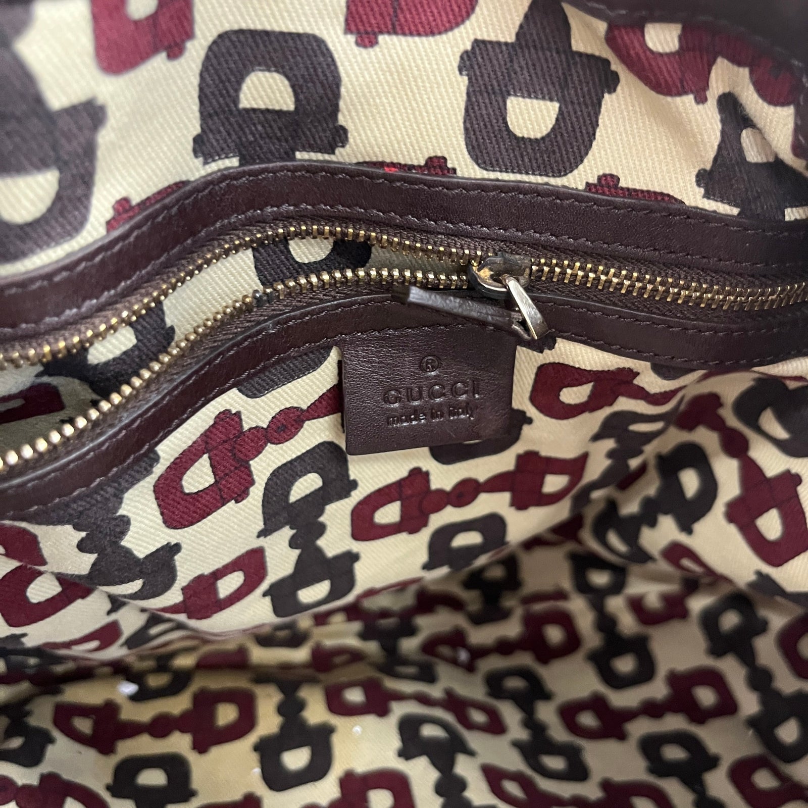Women's Gg Supreme Indy Babouska Hobo Bag Burgundy - Photo 12