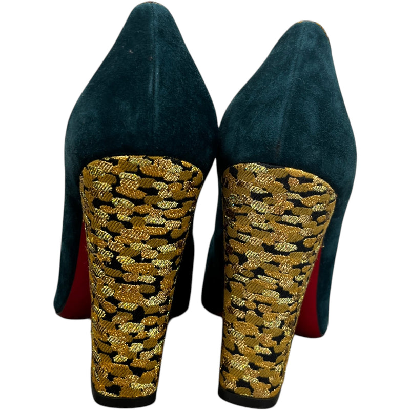 Women's Tudor Heels Green Size EU 40 / UK 7