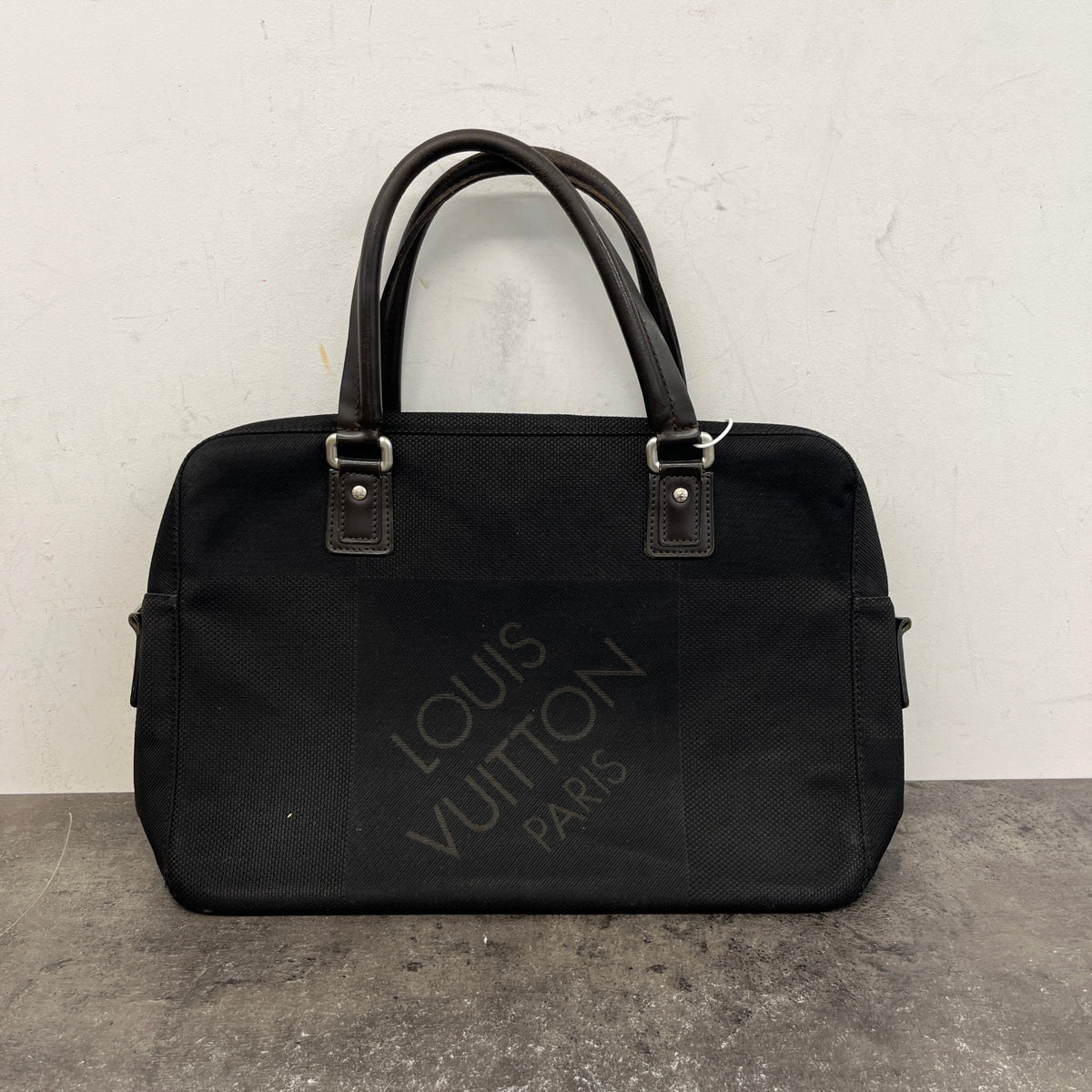 Men's Damier Geant Yack Briefcase Black - Photo 12