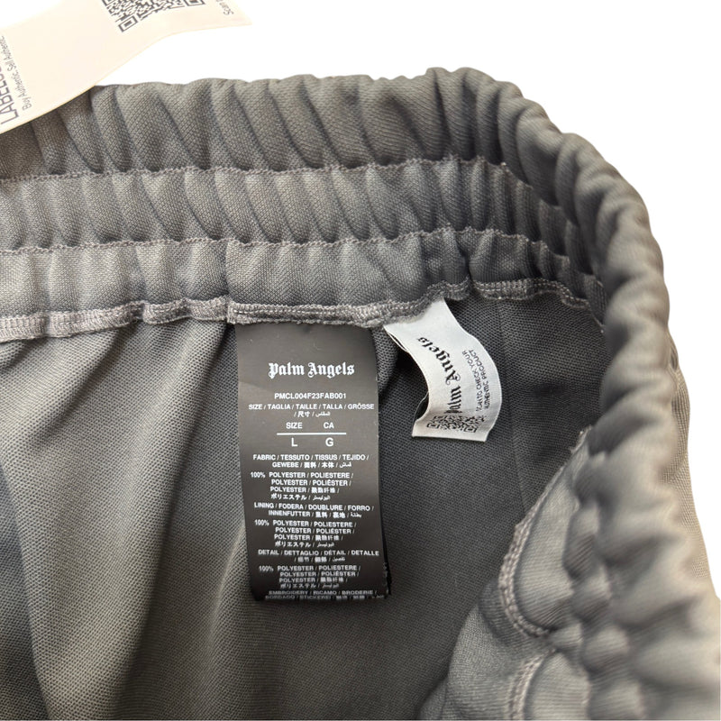 Men's Logo Print Shorts Grey Size L / W34