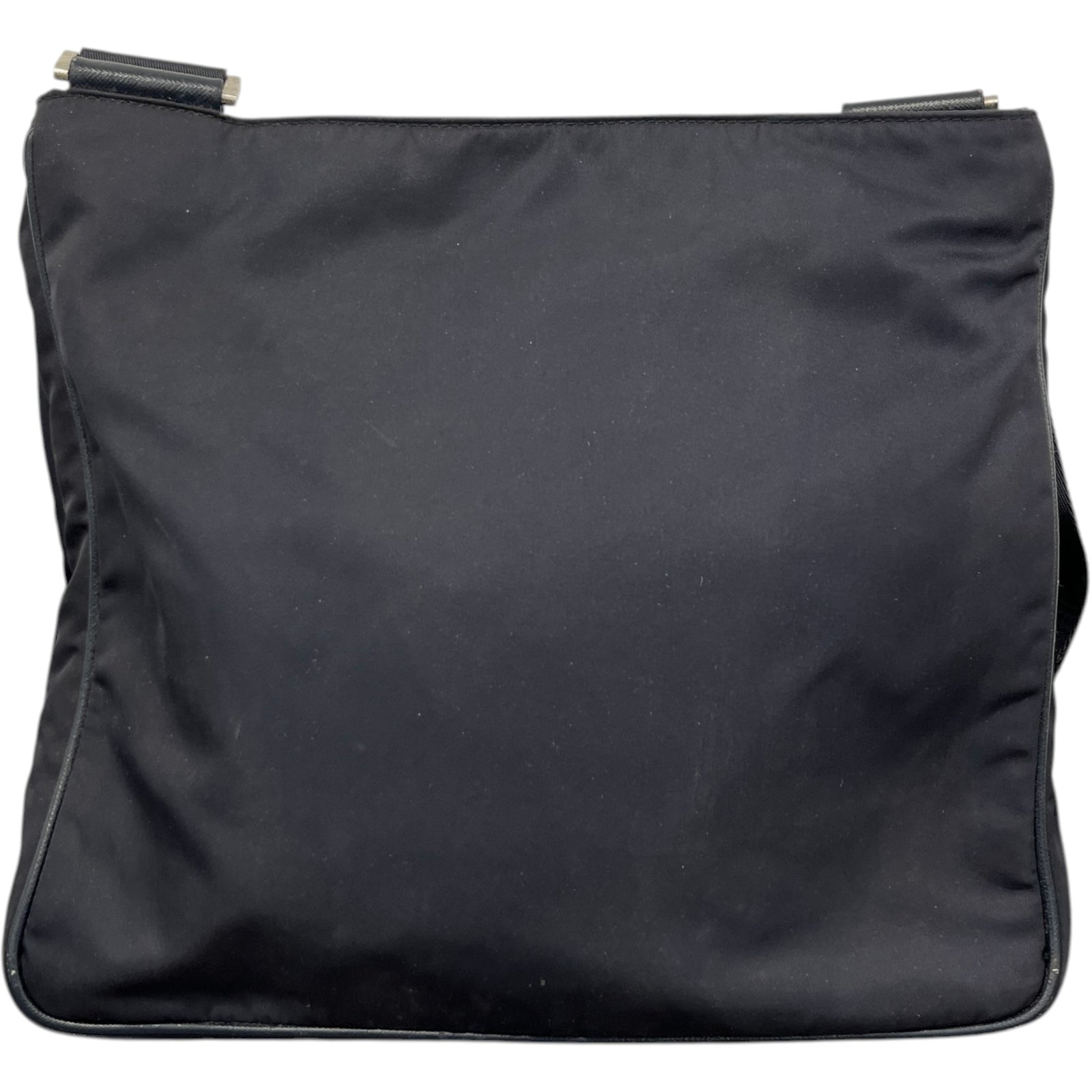 Men's Re-Nylon Plaque Logo Messenger Bag Navy - Photo 3