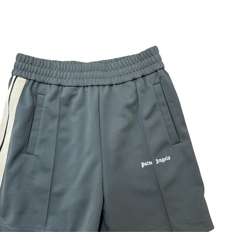 Men's Logo Print Shorts Grey Size L / W34