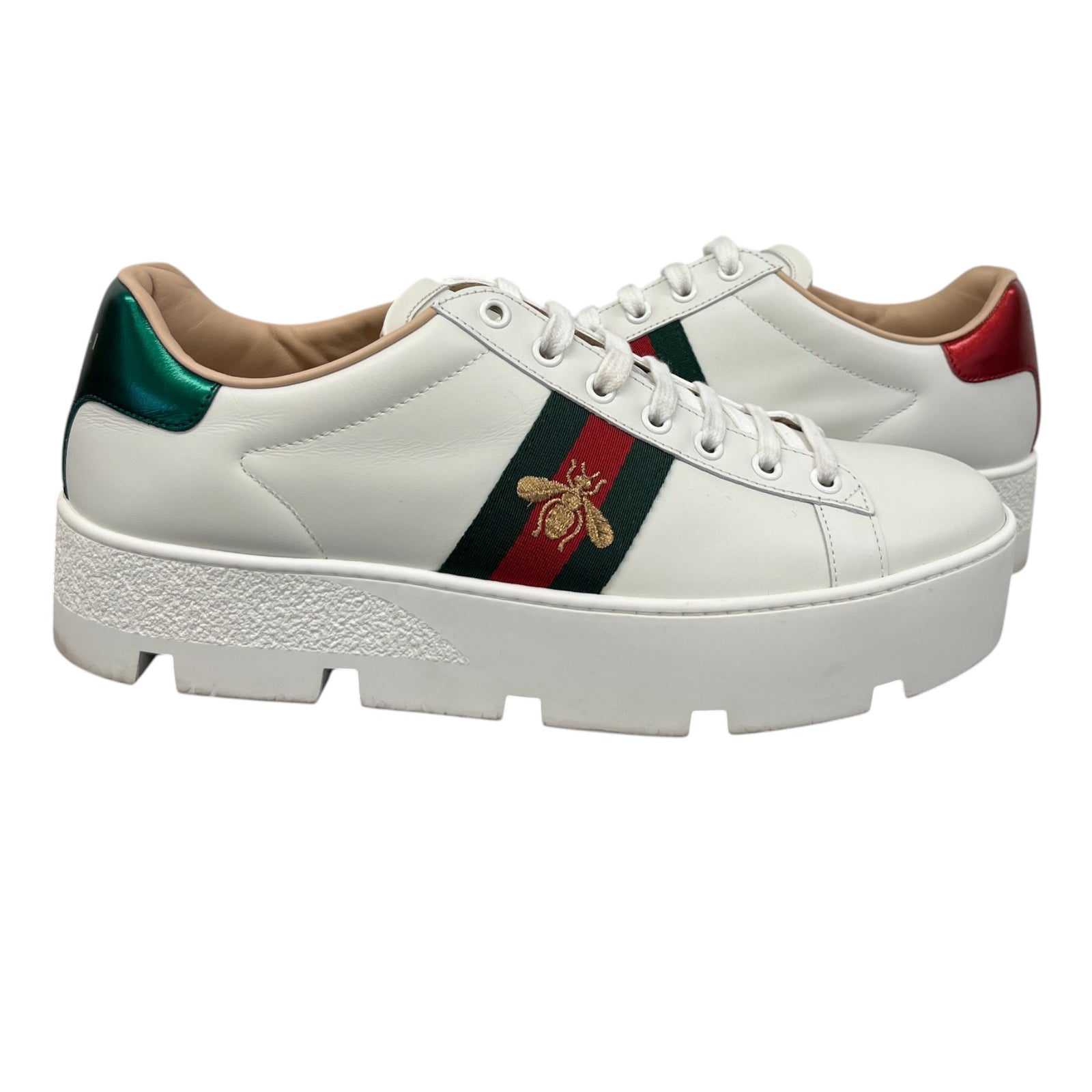 Women's Platform Ace Low Trainers White Size EU 40.5 / 7.5 - Photo 3