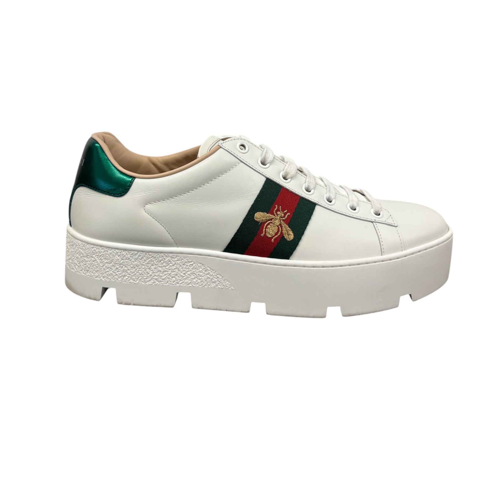 Women's Platform Ace Low Trainers White Size EU 40.5 / 7.5 - Photo 1