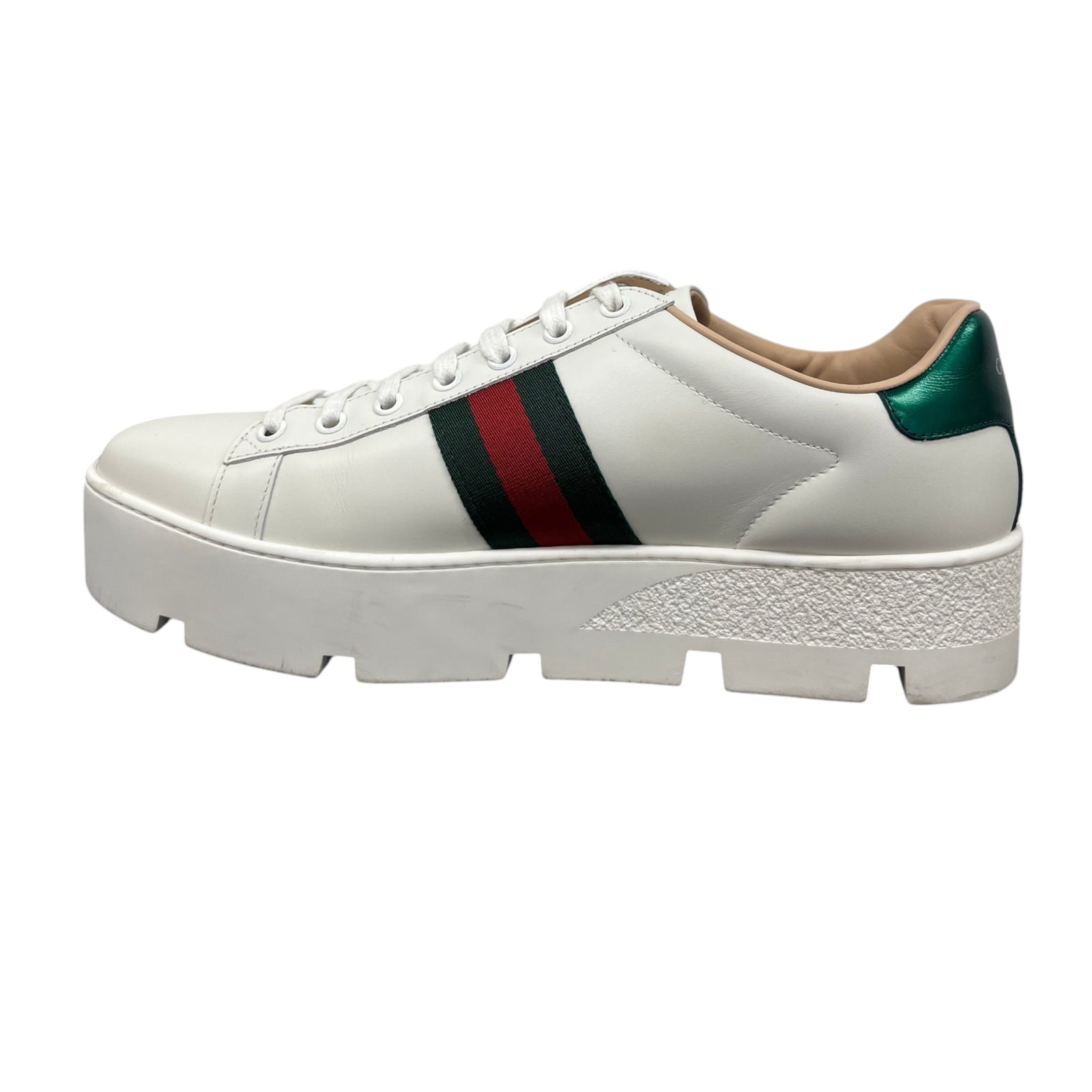 Women's Platform Ace Low Trainers White Size EU 40.5 / 7.5 - Photo 2