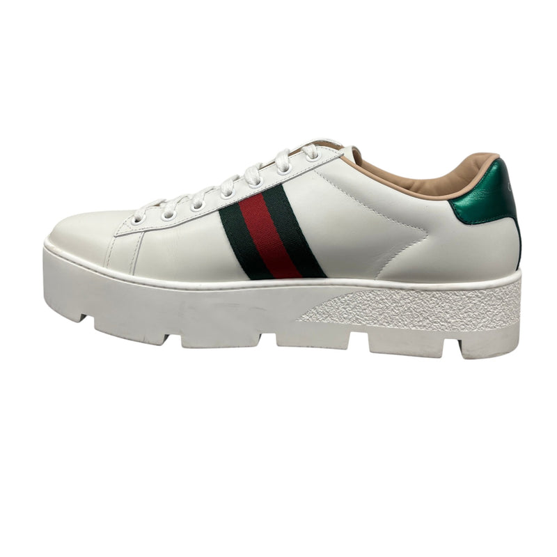 Women's Platform Ace Low Trainers White Size EU 40.5 / 7.5