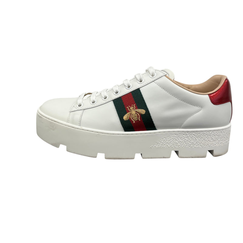 Women's Platform Ace Low Trainers White Size EU 40.5 / 7.5