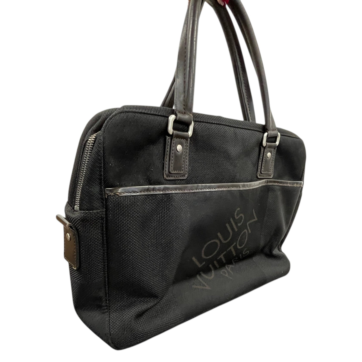Men's Damier Geant Yack Briefcase Black - Photo 8