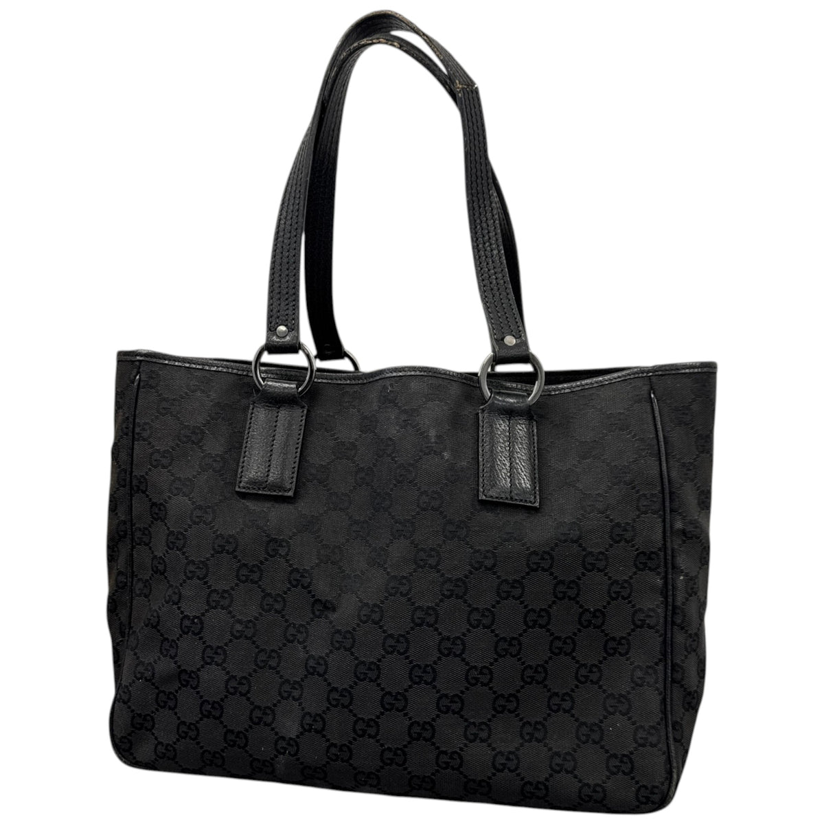 Women's GG Supreme Tote Handbag Black - Photo 5