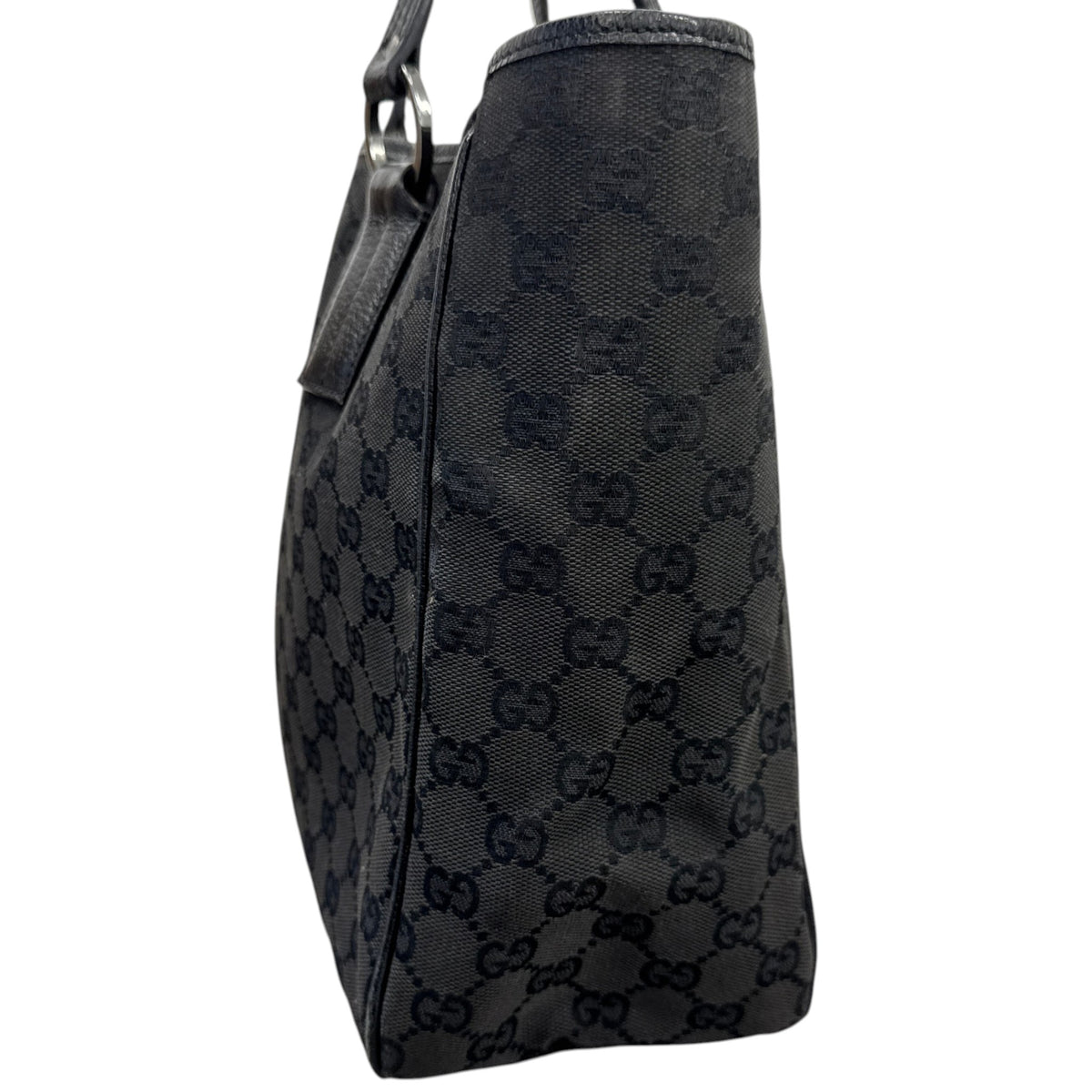 Women's GG Supreme Tote Handbag Black - Photo 6