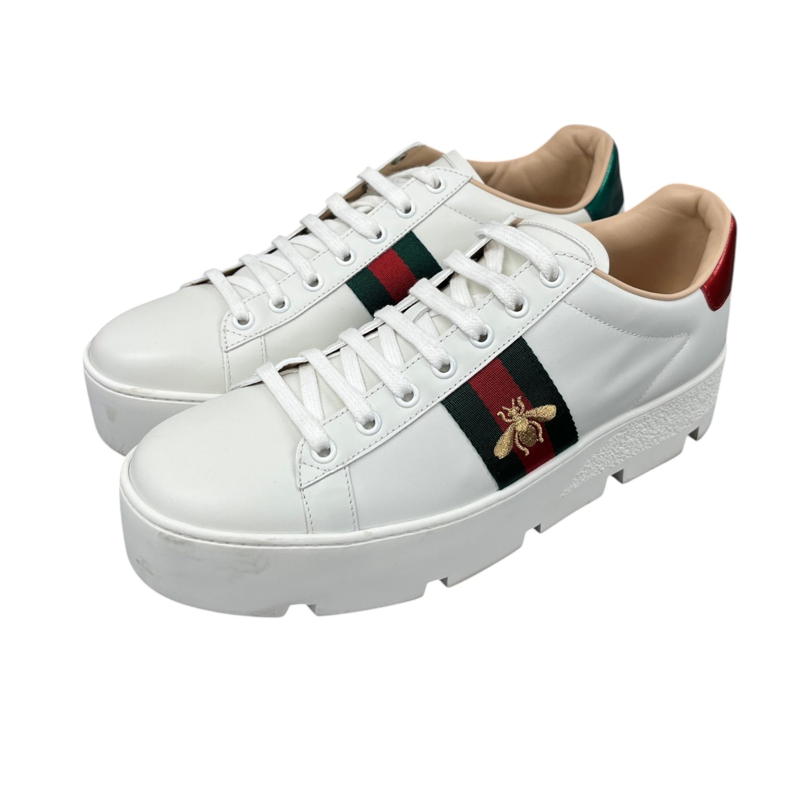 Women's Platform Ace Low Trainers White Size EU 40.5 / 7.5 - Photo 9