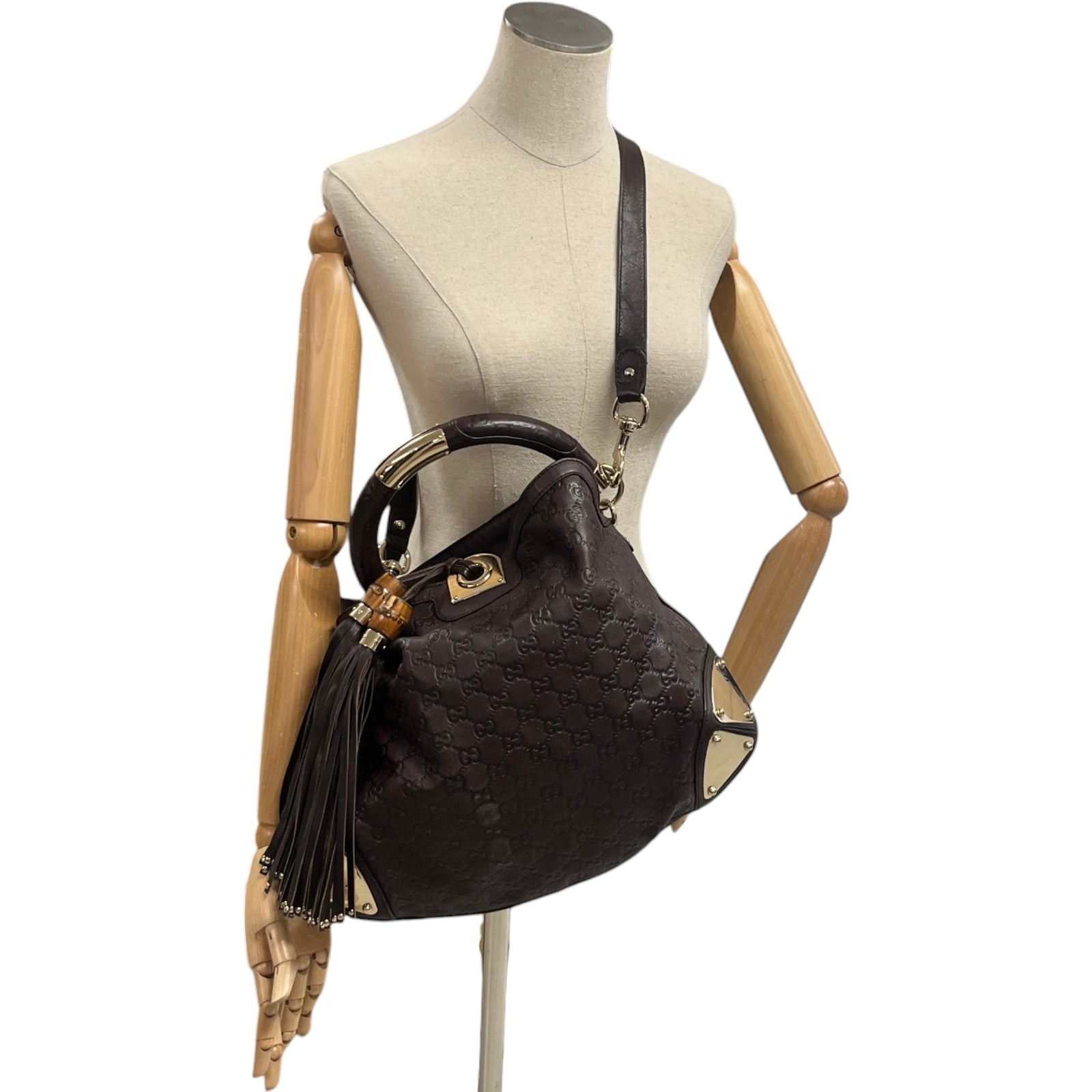 Women's Gg Supreme Indy Babouska Hobo Bag Burgundy - Photo 2