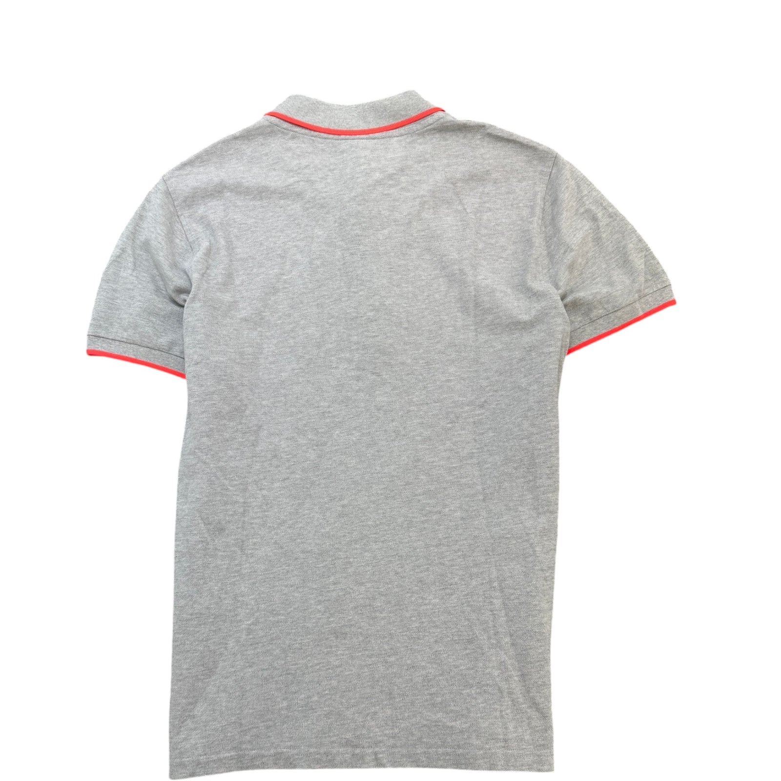 Men's Embroidered Logo Polo Shirt Grey Size L - Photo 2