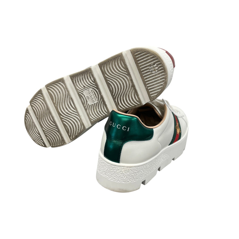 Women's Platform Ace Low Trainers White Size EU 40.5 / 7.5