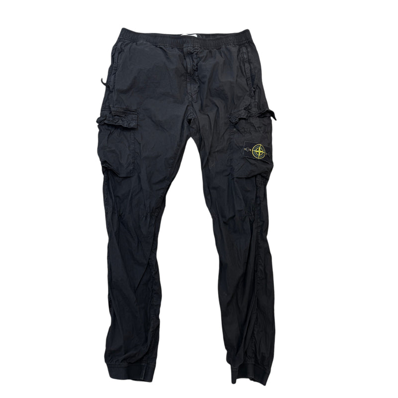 Men's Applique Logo Cargos Black Size L / W34