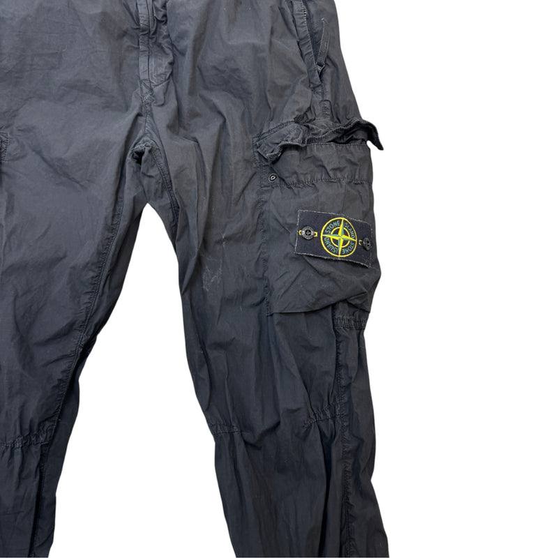 Men's Applique Logo Cargos Black Size L / W34