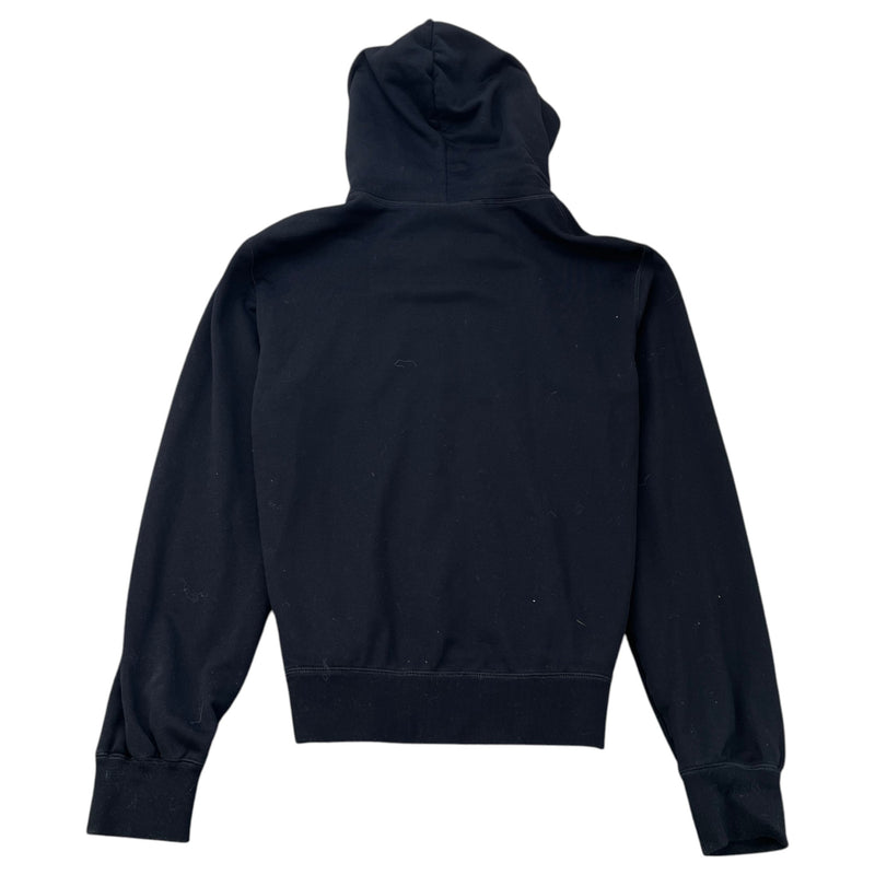 Men's Logo Print Hoodie Black Size XXL