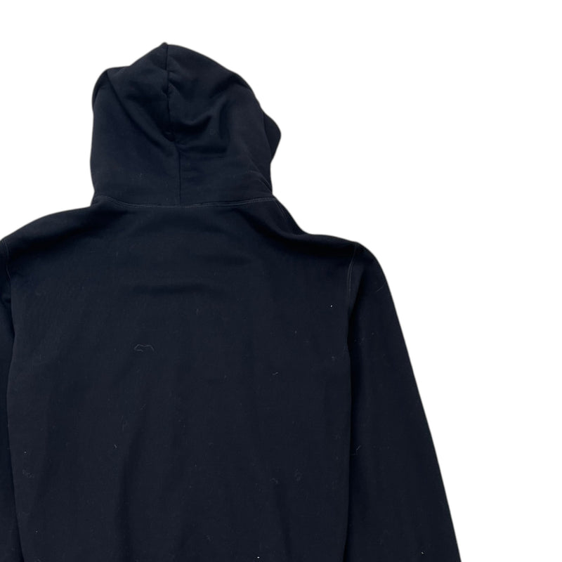 Men's Logo Print Hoodie Black Size XXL